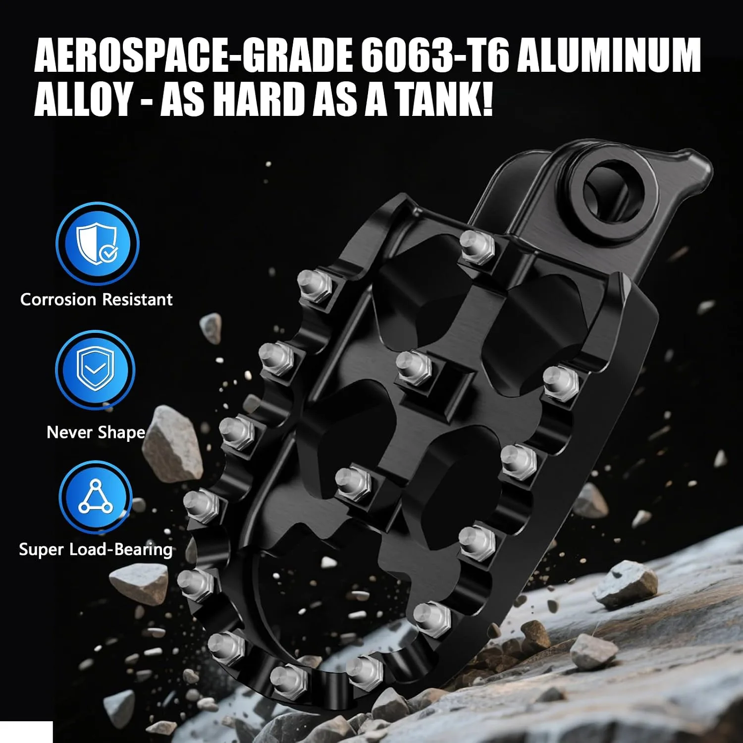 IUVWISN CNC Foot Pegs WX1114001217 for Ebox Electric Dirt Bikes image 4