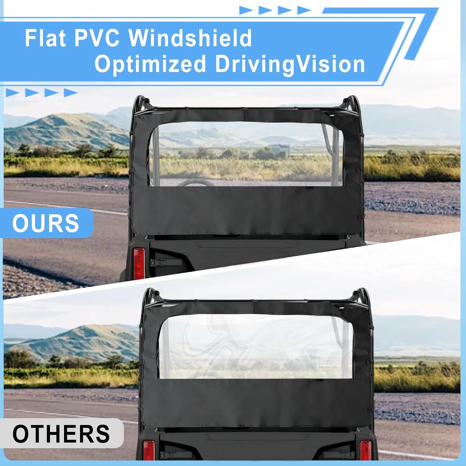 YONQIFON Rear Windshield for Pioneer 700 2014-2026 image 4