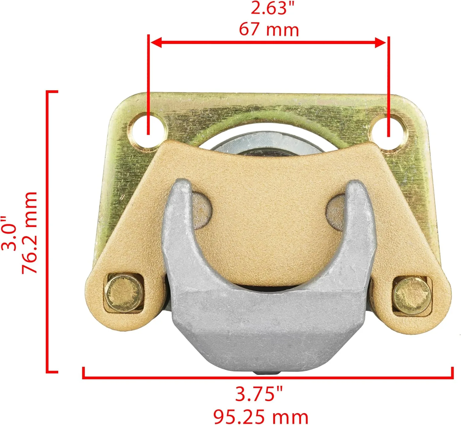 Caltric Rear Left and Right Brake Caliper Set CR184+CR212/7 image 3