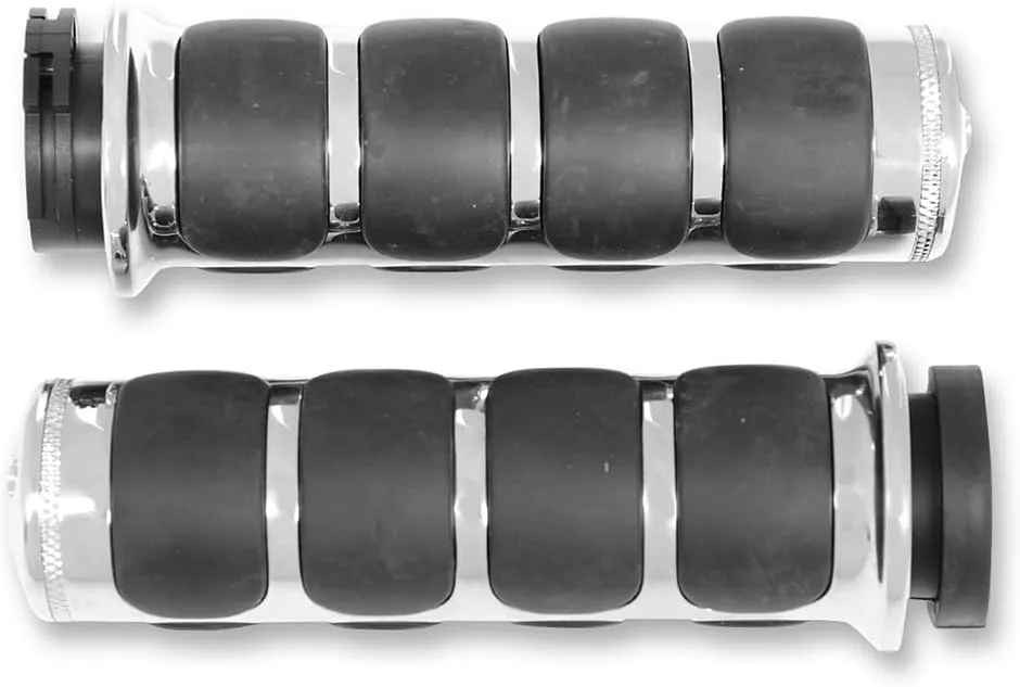 Kuryakyn 6205 Chrome ISO Handlebar Grips for Harley-Davidson