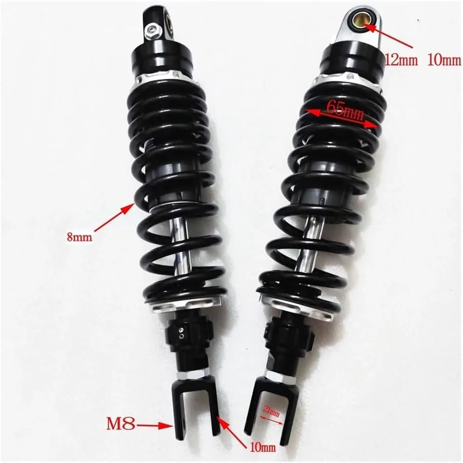 ZiKueeo Motorcycle Rear Suspension Shock Absorber Pair ZiKueeo17158 image 2