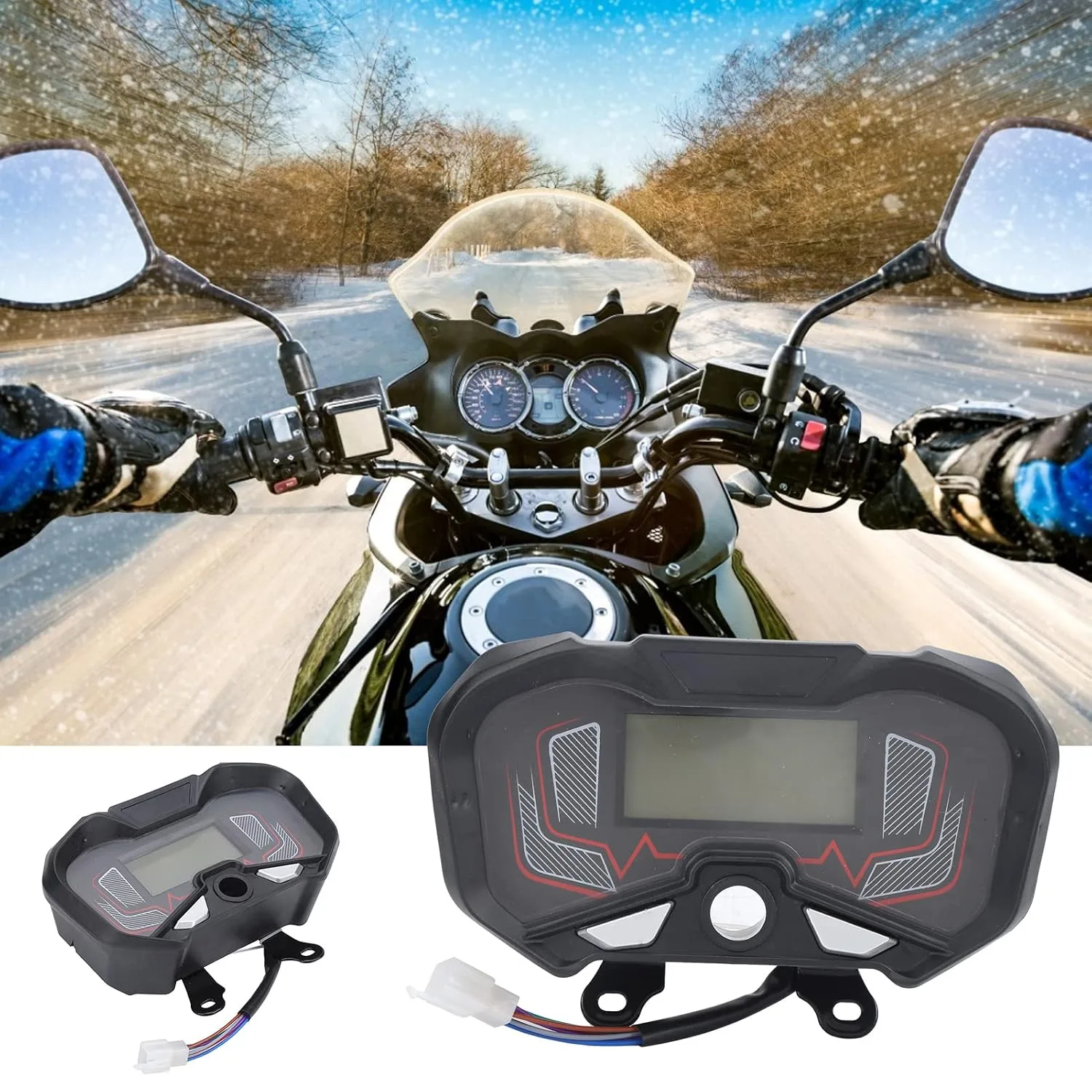 VBESTLIFE 48–60V LCD Motorcycle Speedometer Vbestlife28yxa4gsm3677 image 2