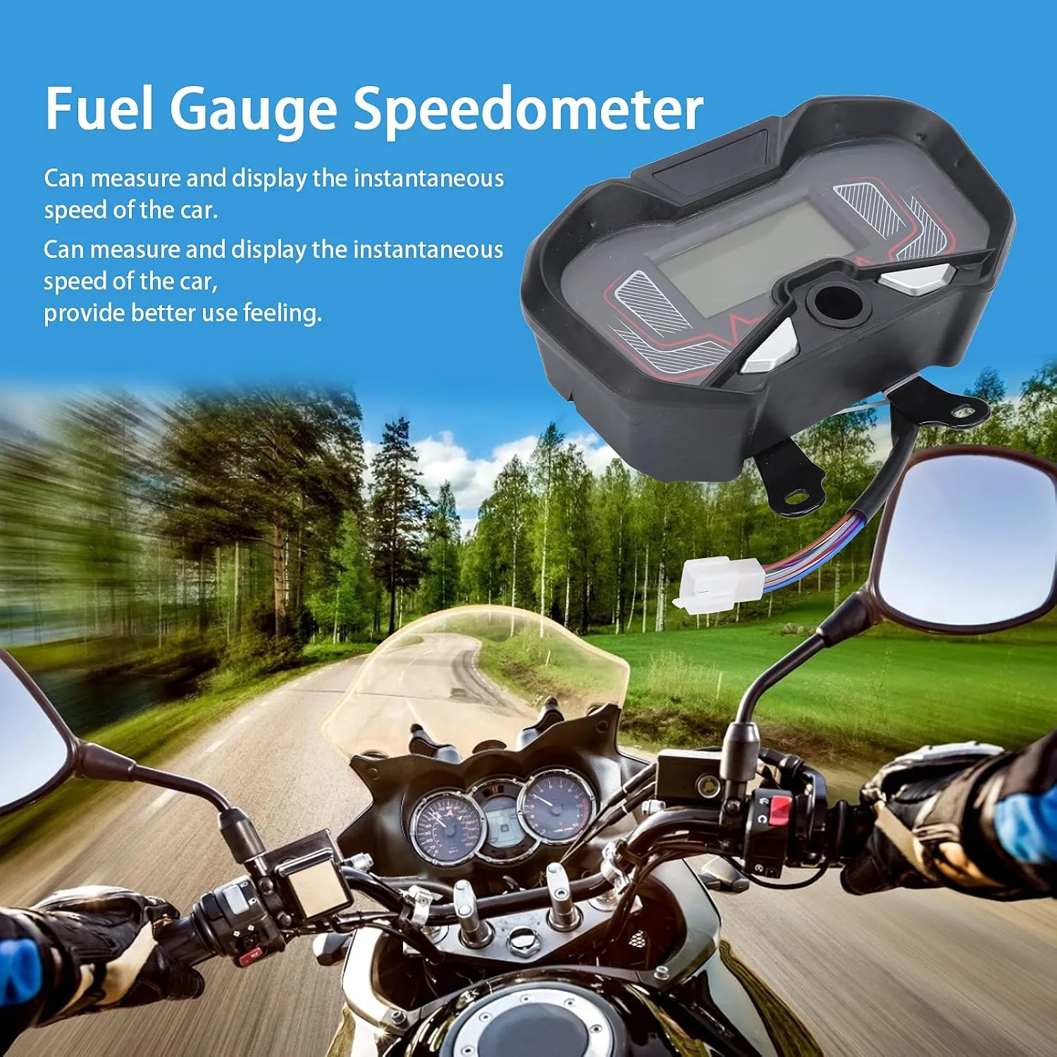 VBESTLIFE 48–60V LCD Motorcycle Speedometer Vbestlife28yxa4gsm3677 image 3