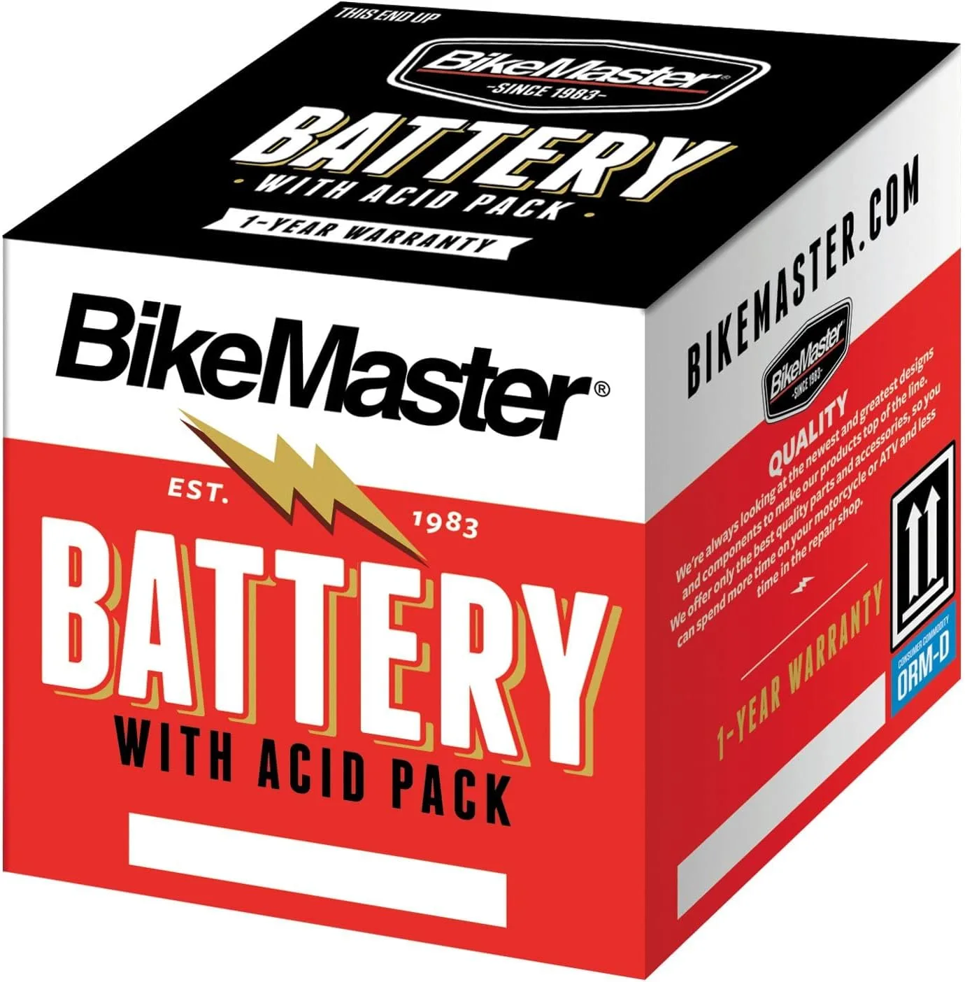 BikeMaster HB10L-B2 12V Conventional Motorcycle Battery image 2