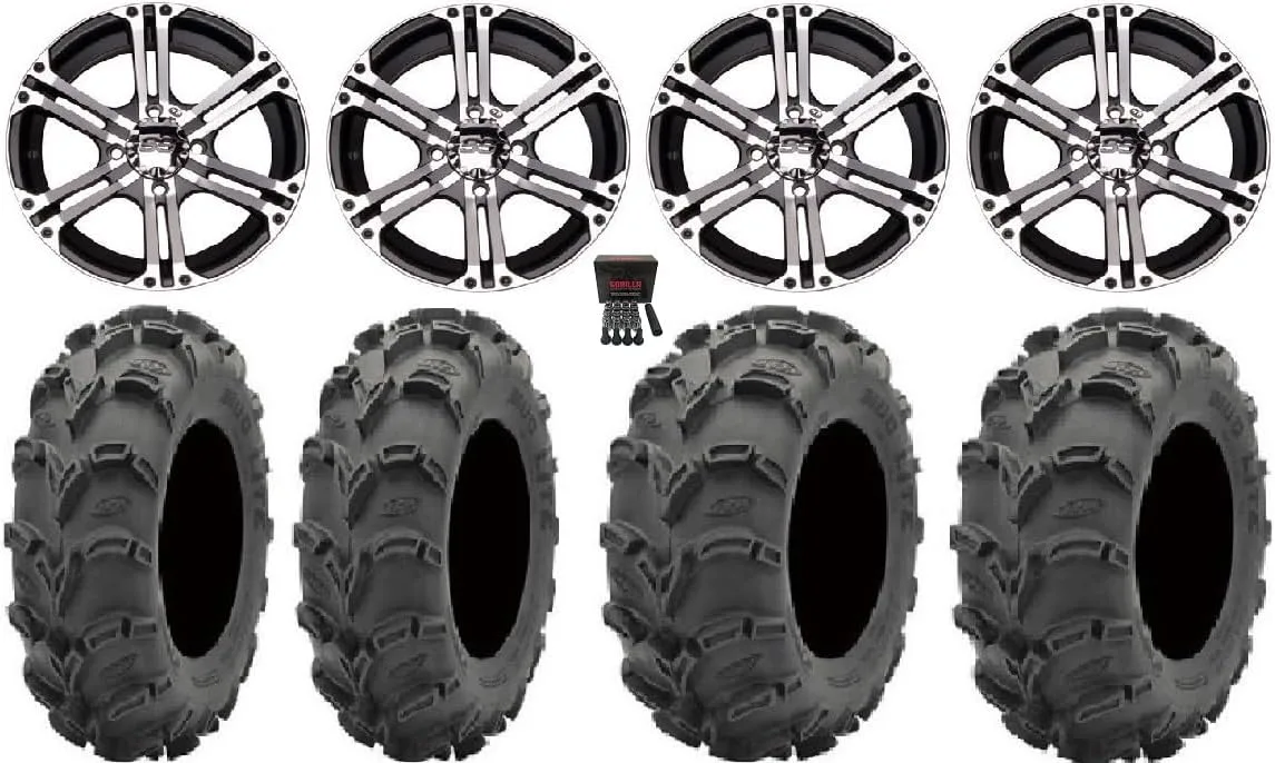 ITP SS212 14-Inch ATV Wheels and Mud Lite XL Tire Bundle
