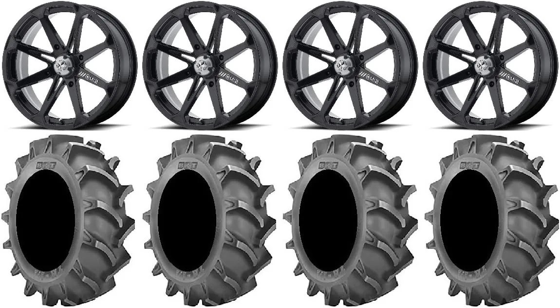 MSA M12 Diesel 18x7 ATV Wheel and BKT TR 171 Tire Bundle