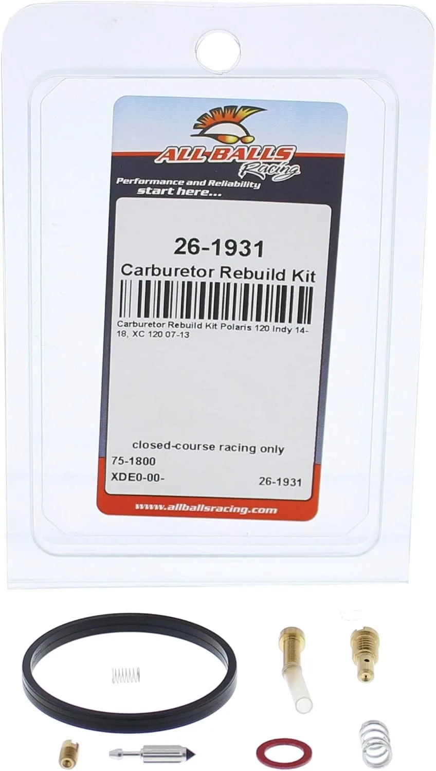 All Balls 26-1931 Carburetor Rebuild Kit for Polaris 120 Indy and XC 120 image 3