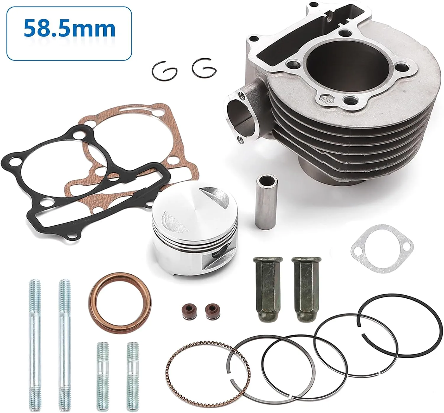 Mokuo GY6 150cc 58.5mm Cylinder Top End Kit MK-Cylinder-TopEnd--150cc-58.5MM image 2