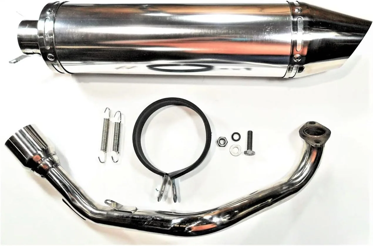 Chrome Exhaust Muffler 815620-29 for Wolf Jet II 150 and Lucky II 150