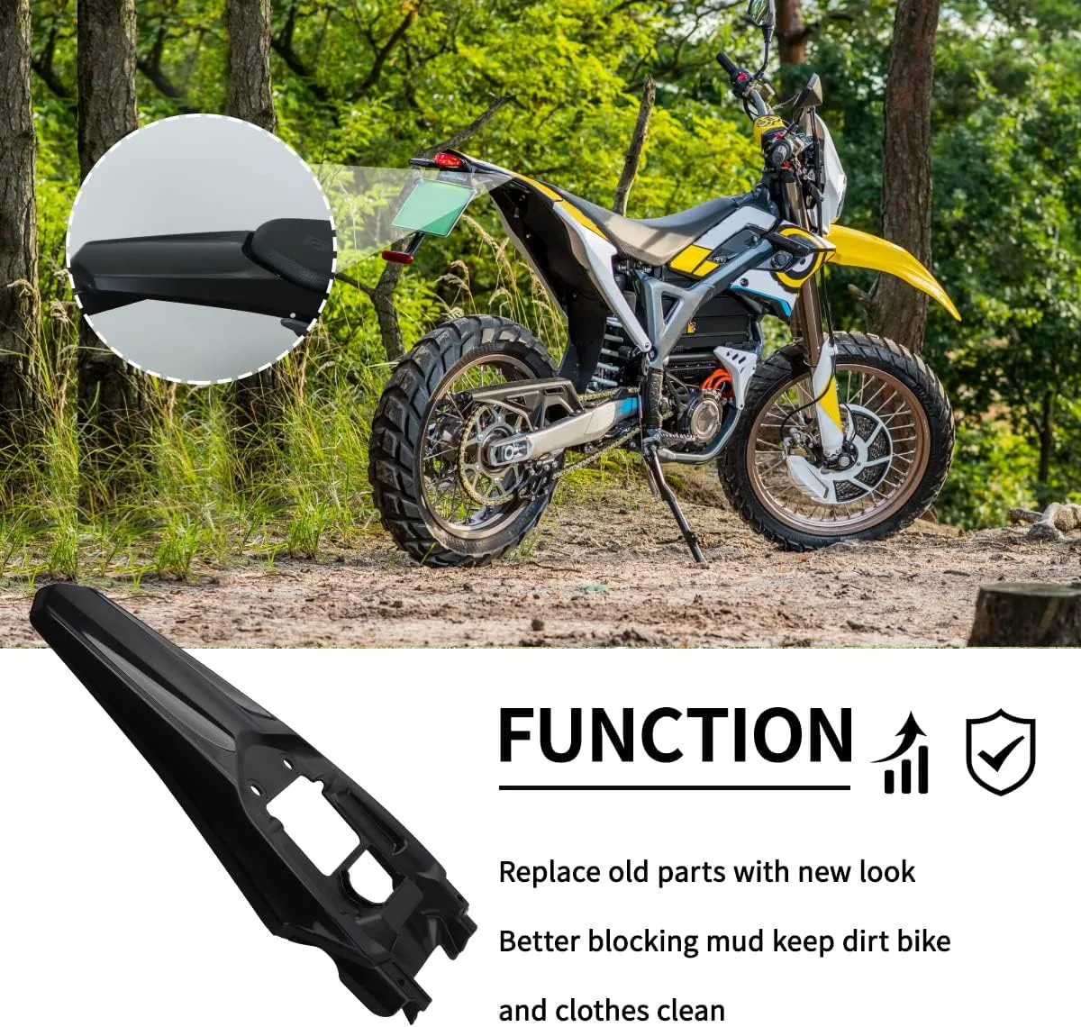 URLWALL Rear Fender Kit FBM-ET22083223 for Sur-Ron Ultra Bee image 3