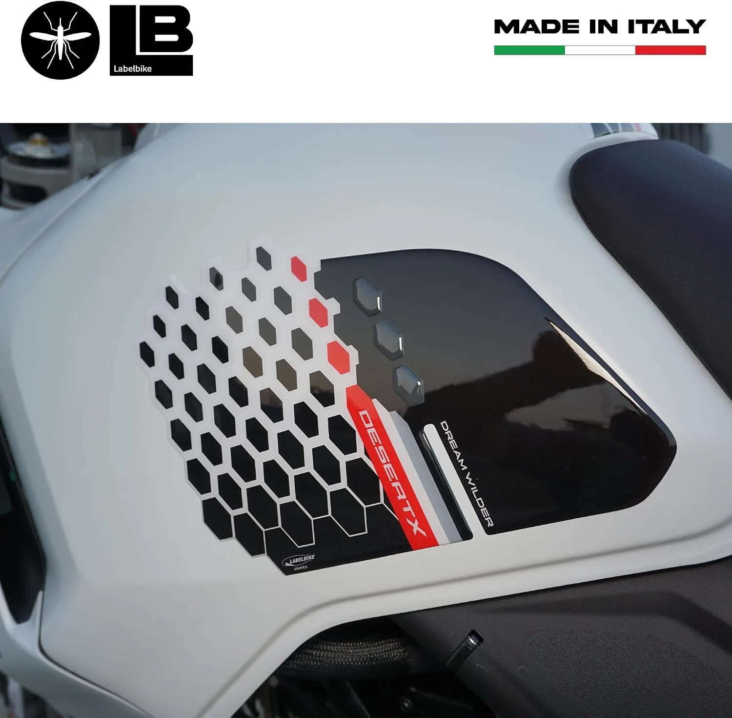 Labelbike 3D Side Tank Protection Stickers for Ducati DesertX 7438641576500 image 4
