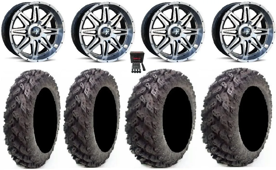 MSA M26 Vibe ATV Wheel and Tire Bundle 14x7 with 30x10-14 Tires