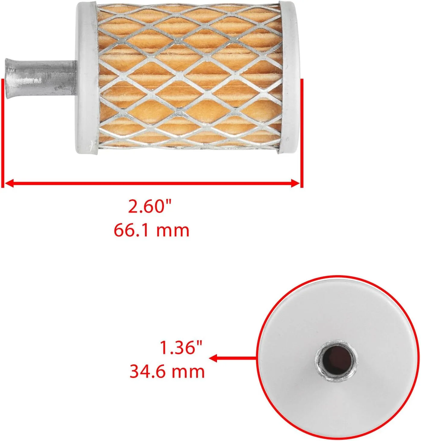 Yamaha Enticer 300 ET300 Fuel Filter 1980-1984 Mod-C-C-AF-1380 image 2