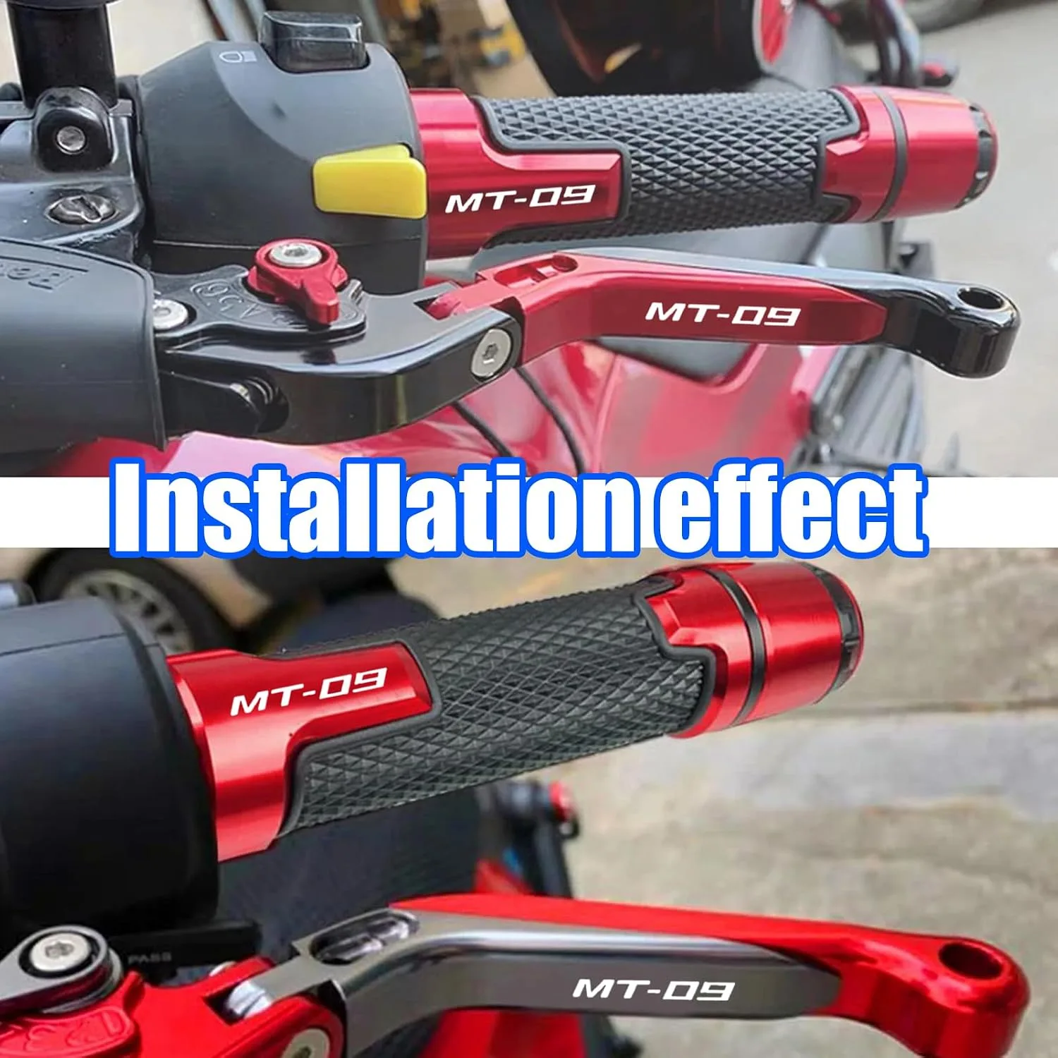 HUANGCJCJ Adjustable Folding Brake Clutch Levers MT-09 FZ-09 2020-2024 image 4