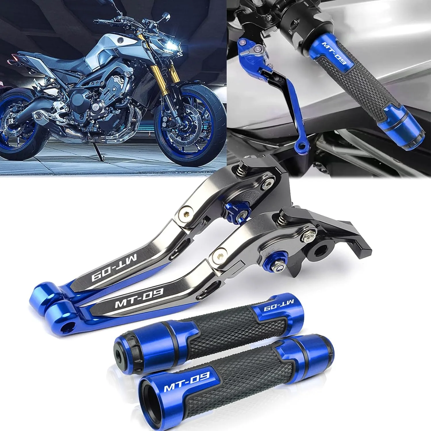 HUANGCJCJ Adjustable Folding Brake Clutch Levers MT-09 FZ-09 2020-2024