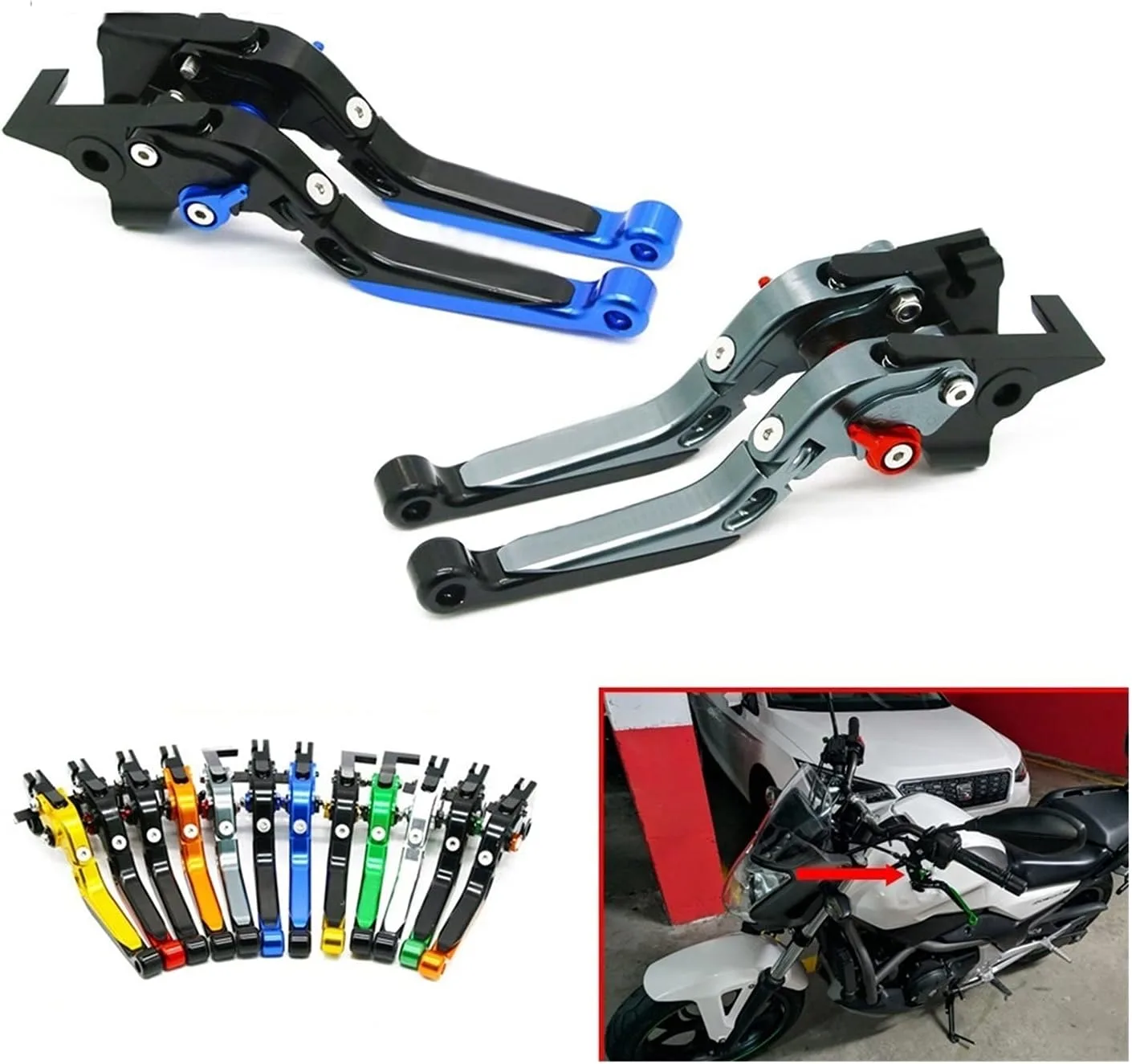 HHMTSH Adjustable Brake Clutch Levers for Honda Rebel CMX 300 500 1100 image 4