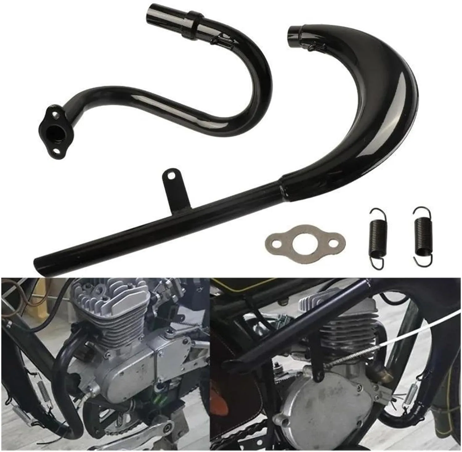 Generic BDLEADBEE 2-Stroke Split Exhaust Muffler image 2