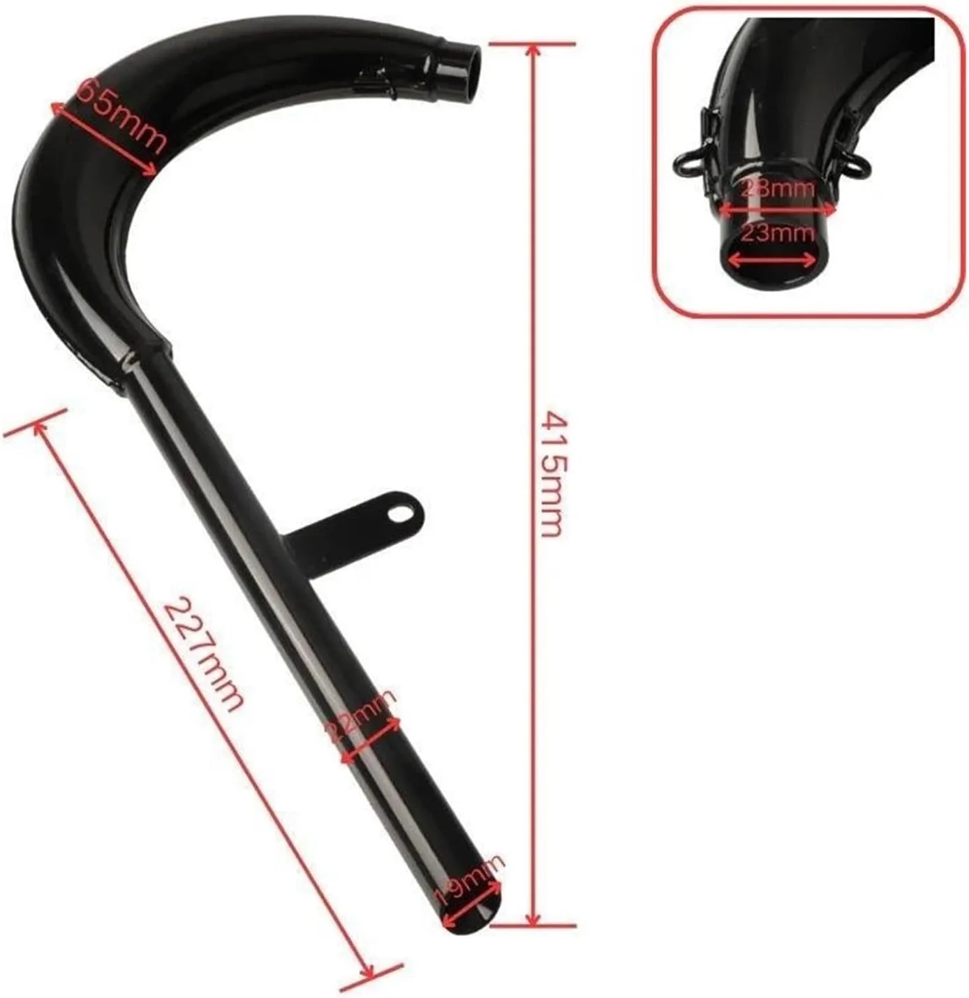 Generic BDLEADBEE 2-Stroke Split Exhaust Muffler image 4