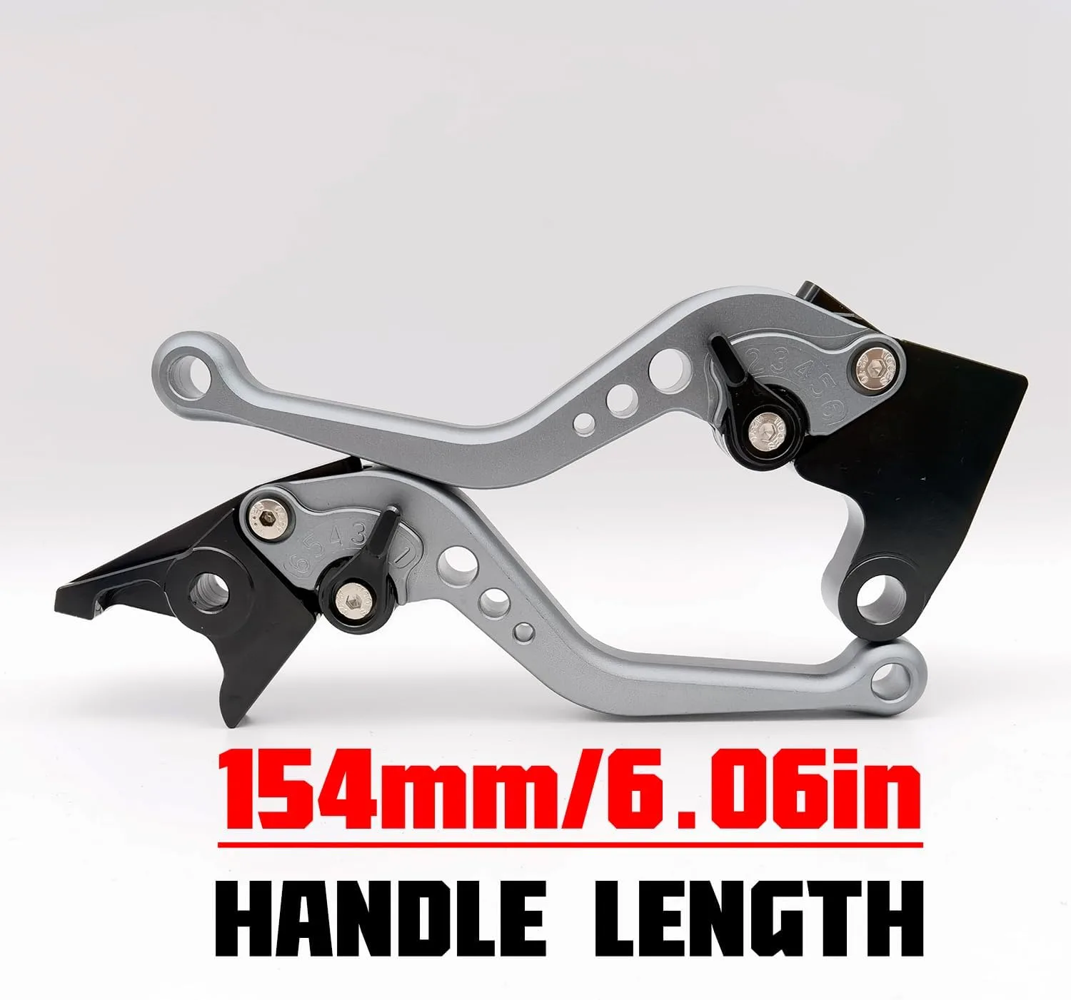 Triumph Trident 660 2021-2024 Short Brake & Clutch Lever Set image 3