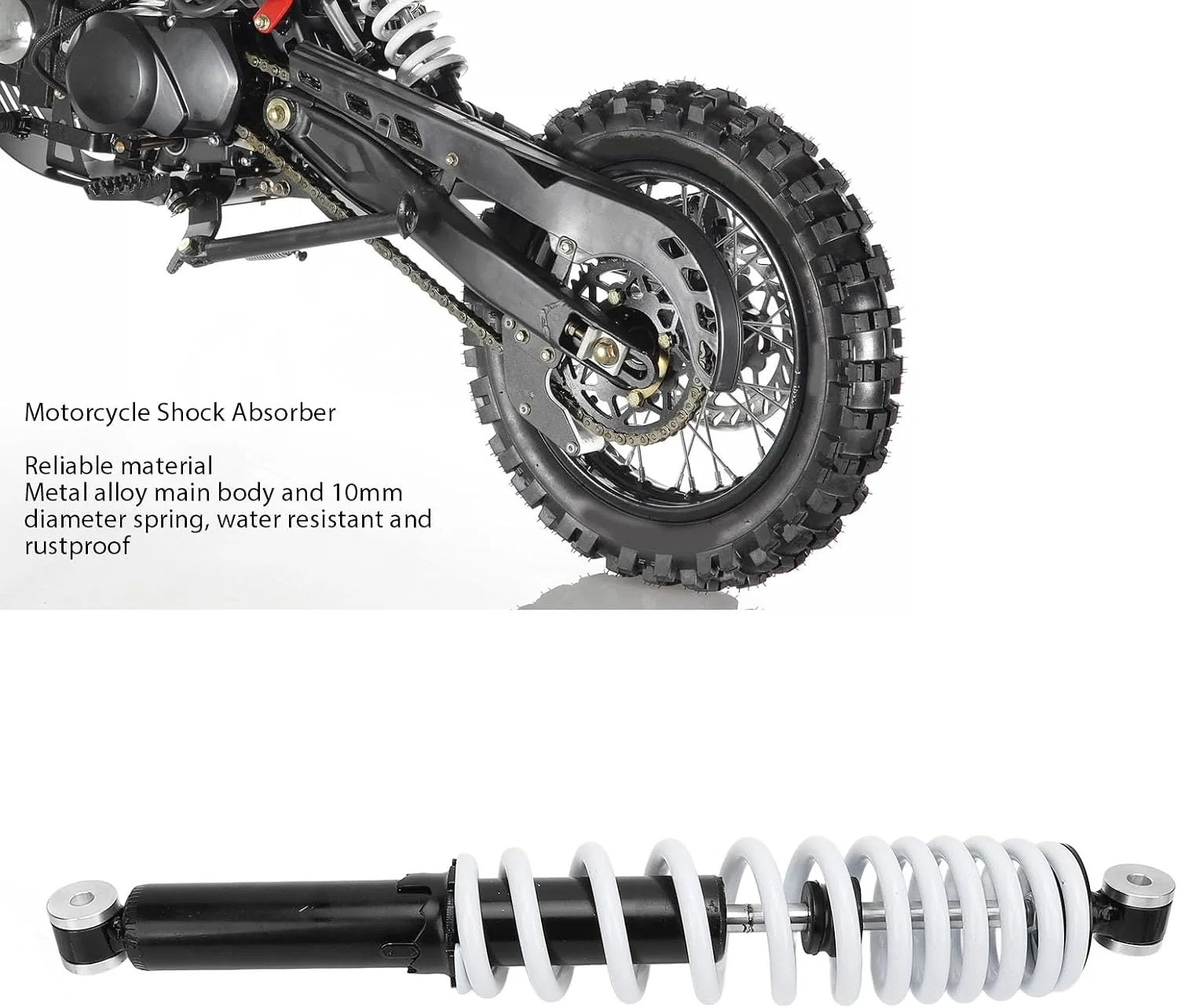 Alomejor 460mm Universal Motorcycle Shock Absorber Alomejorw5y0umr8ts image 4