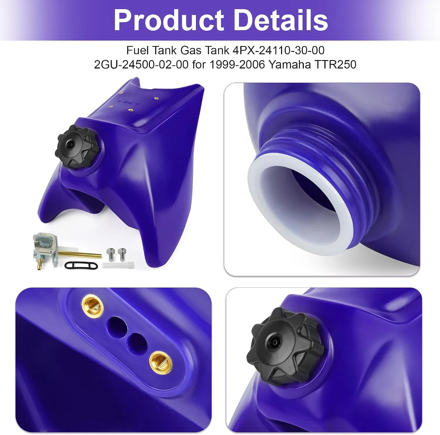 Yamaha TTR250 Fuel Tank 4PX-24110-30-00 / 2GU-24500-02-00 image 2