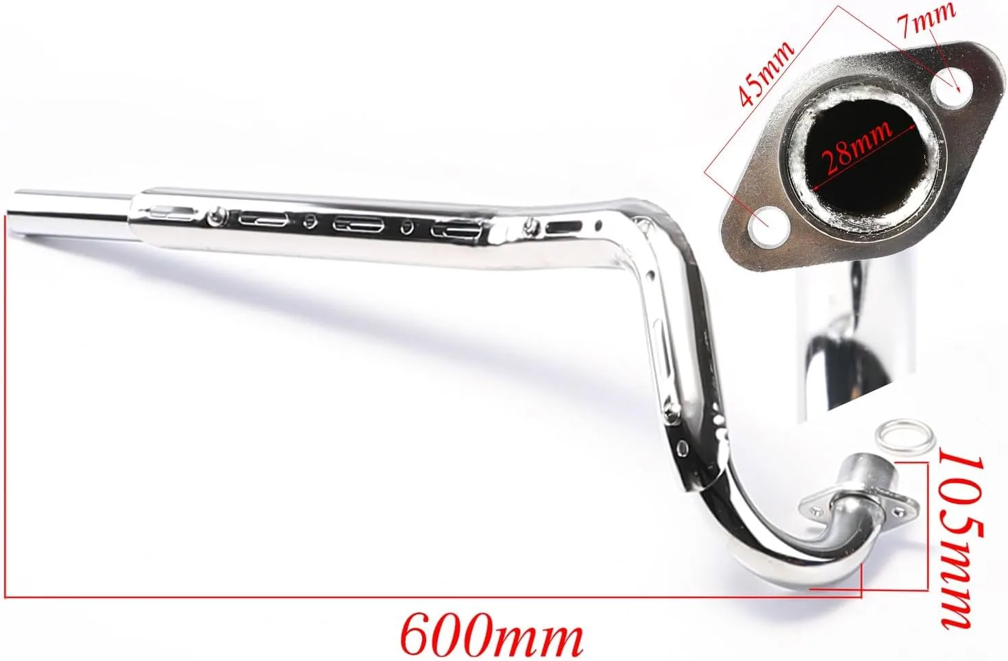 Kemblawolf 28mm Motorcycle Exhaust Muffler Pipe Assembly R4E image 2