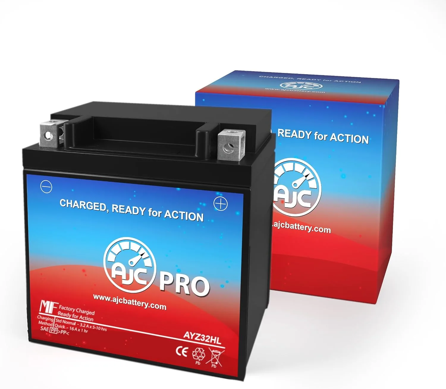 AJC Pro AGM Battery for Polaris Ranger RZR 4 RZR S 800 2010–2013 image 2