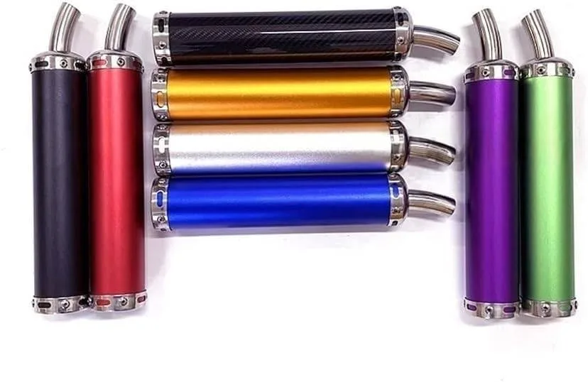 Generic Universal Motorcycle Exhaust Muffler Pipe 60 x 280 mm 6325165454388 image 2