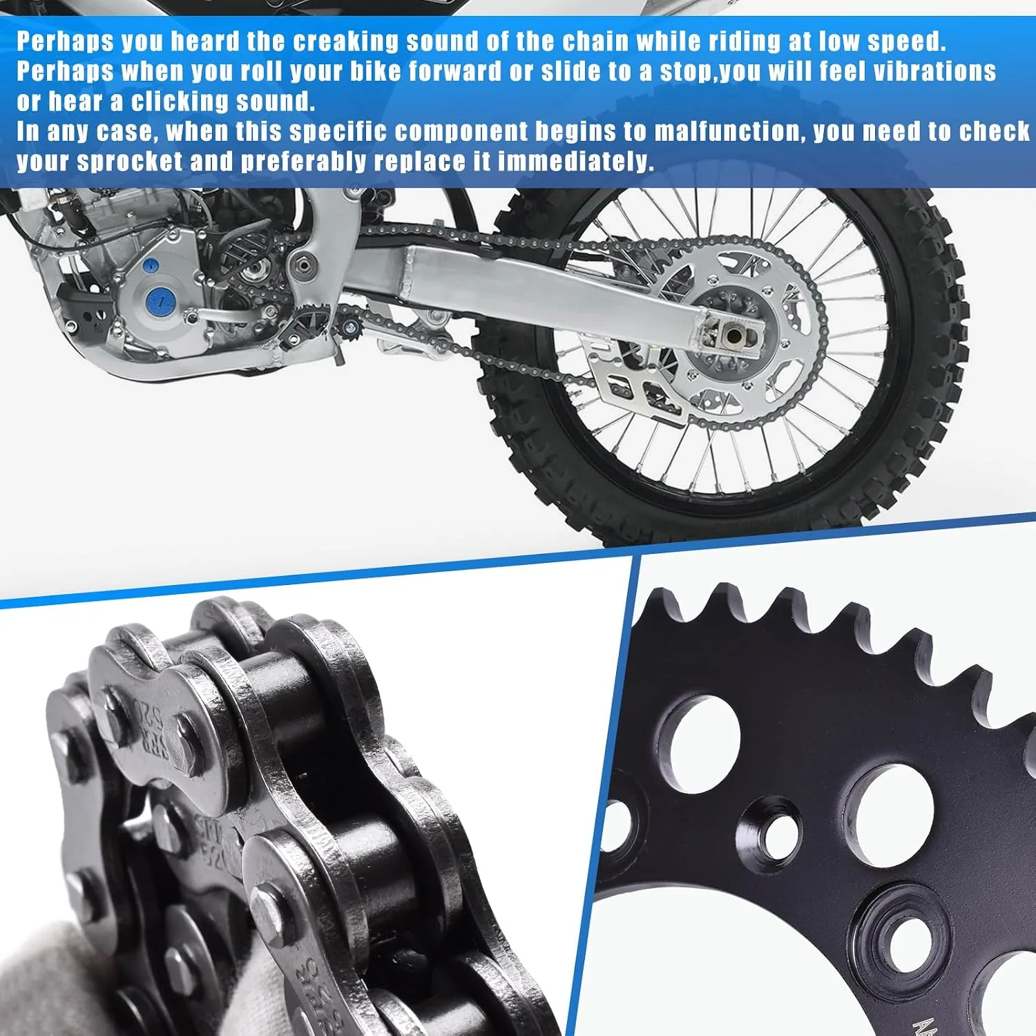 YIPEDISC 13T/48T Chain and Sprocket Kit AA-042-48+AB-063-13 520-116 image 4