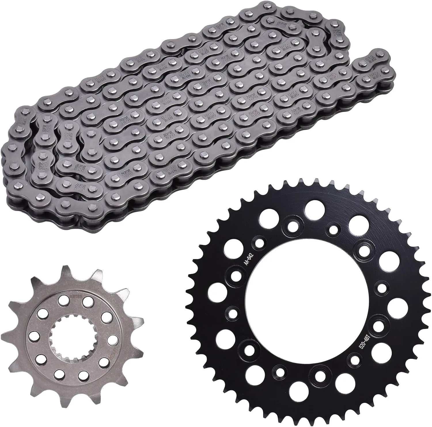 YIPEDISC 13T/48T Chain and Sprocket Kit AA-042-48+AB-063-13 520-116