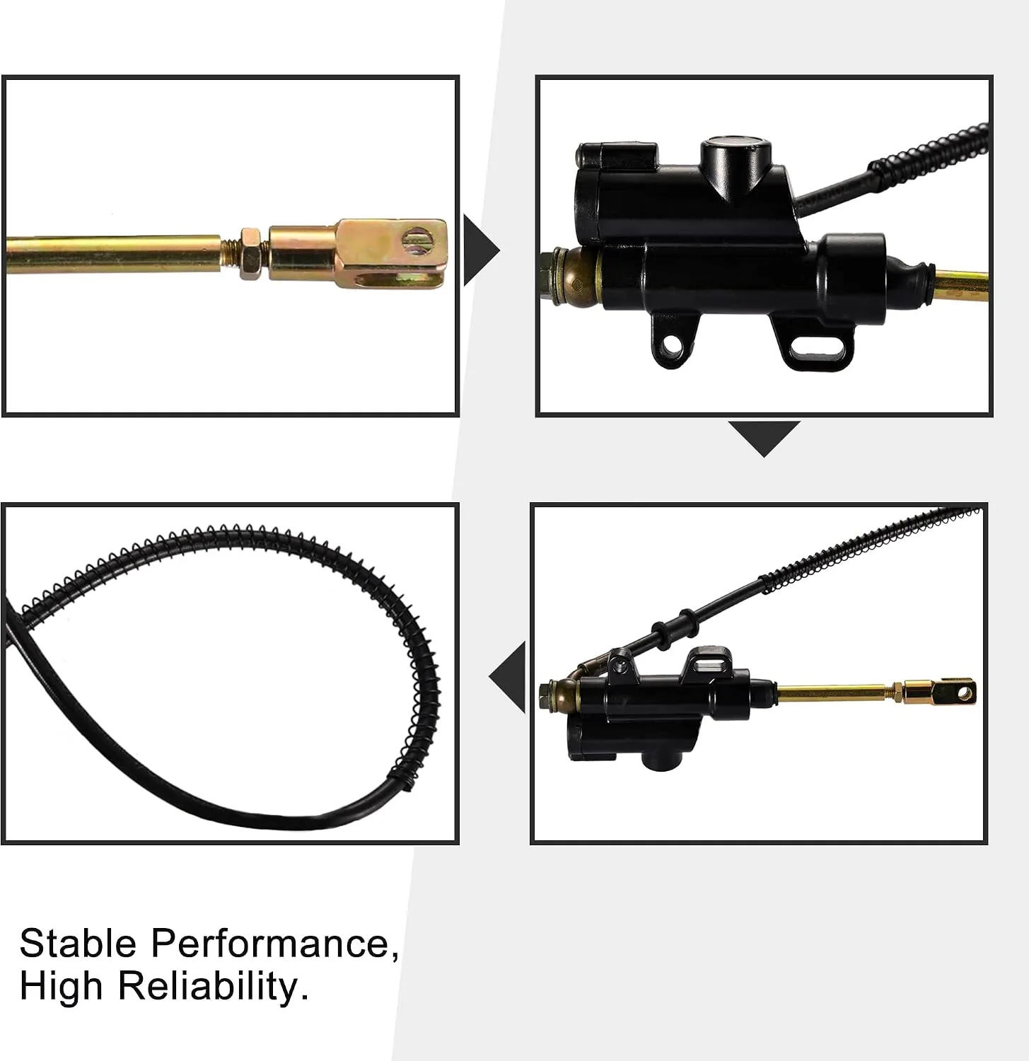 GOOFIT Group-27 Rear Brake Assembly for 15 mm Shaft Pit Bikes image 4