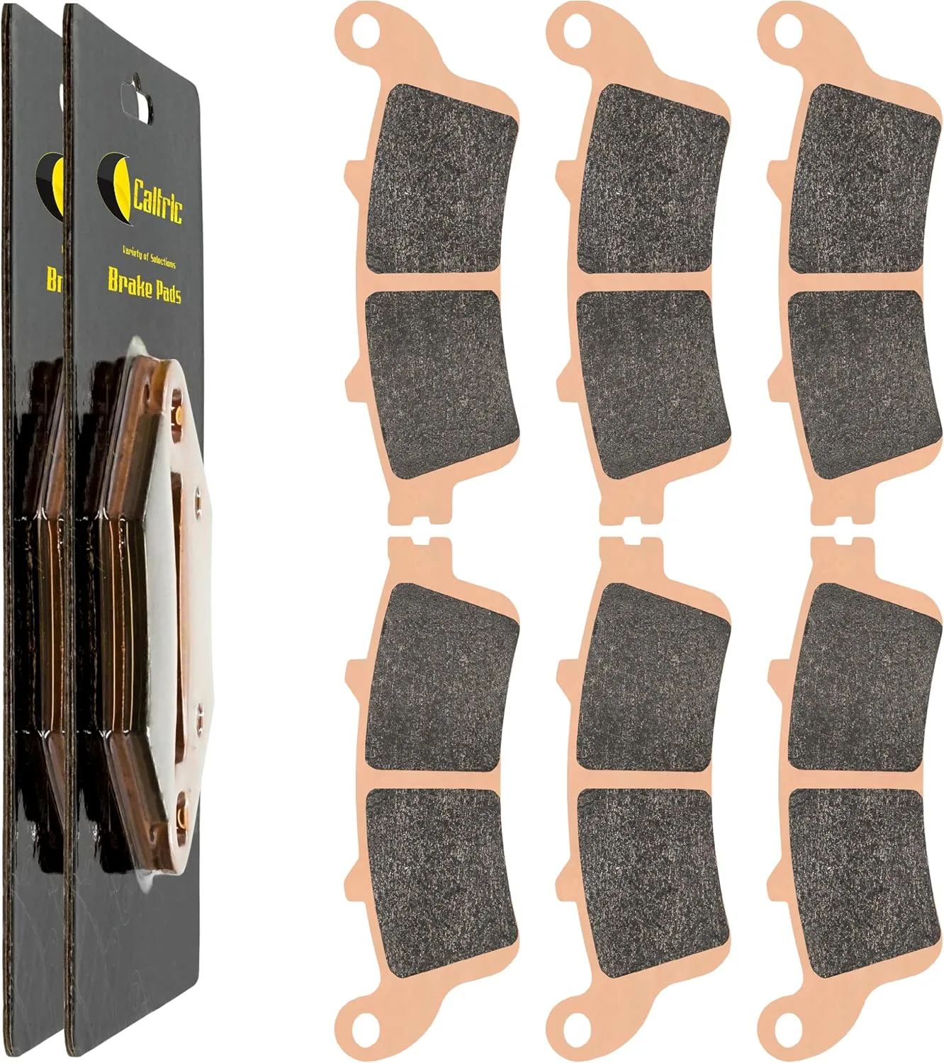 Caltric Ceramic Brake Pads 06435-MEC-006 for Select Honda Motorcycles
