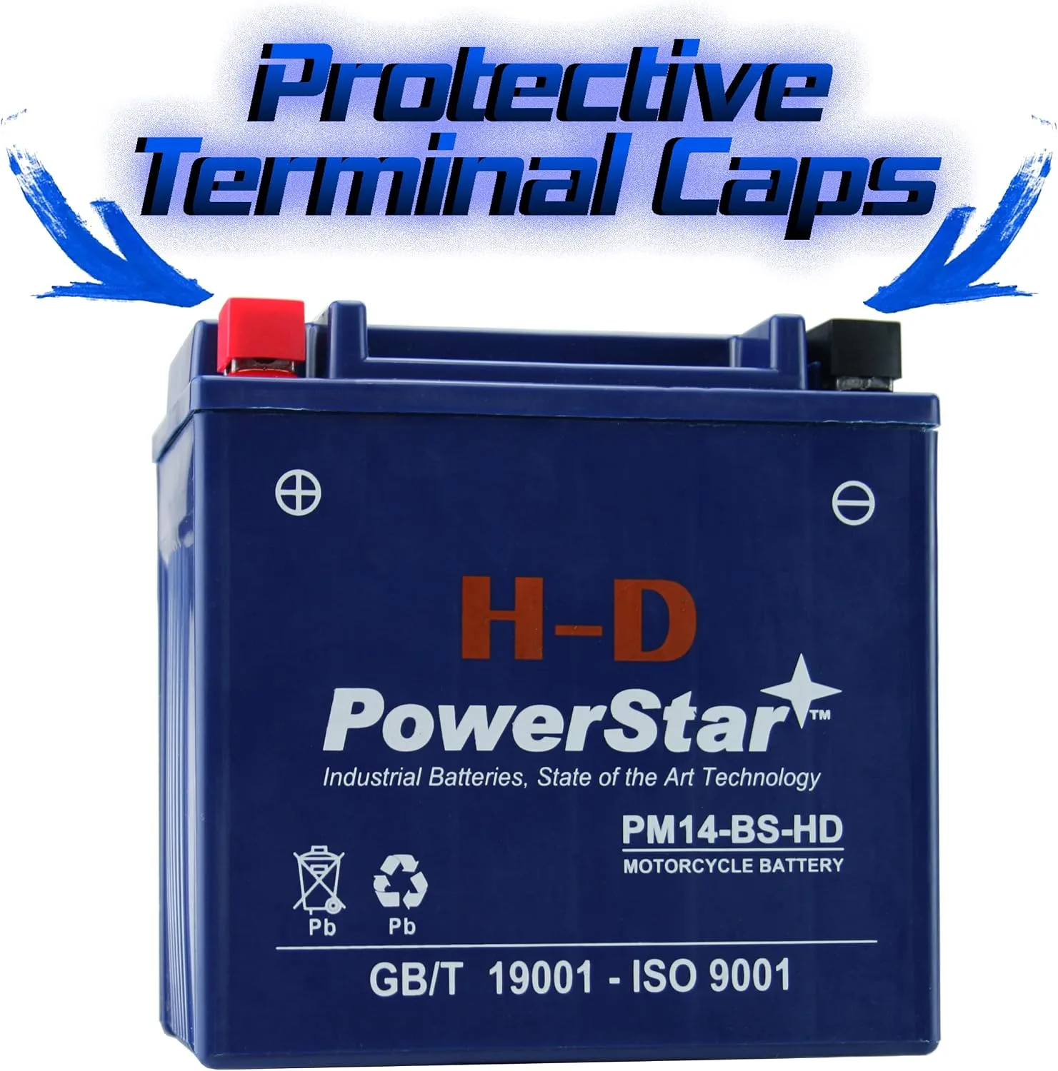 PowerStar YTX14-BS 12V AGM Battery for Honda Pioneer 1000-5 Deluxe image 2