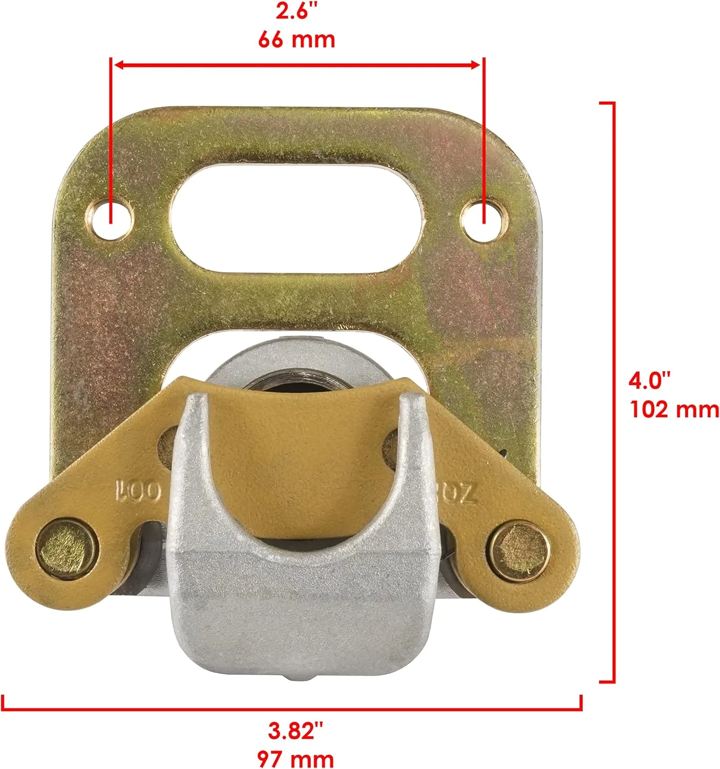 Caltric Front Left Brake Caliper with Pad and Line CR137+OL101/3 image 2