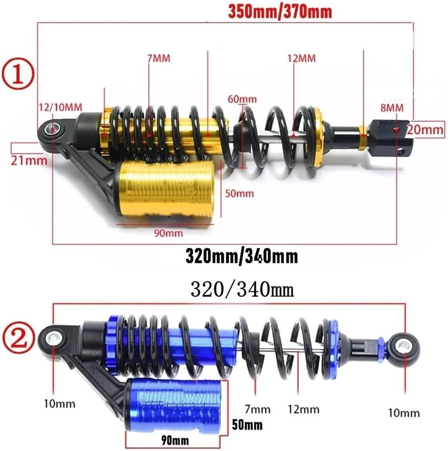 Generic FORCE RSZ100 Rear Shock Absorber 4858042207439 image 3