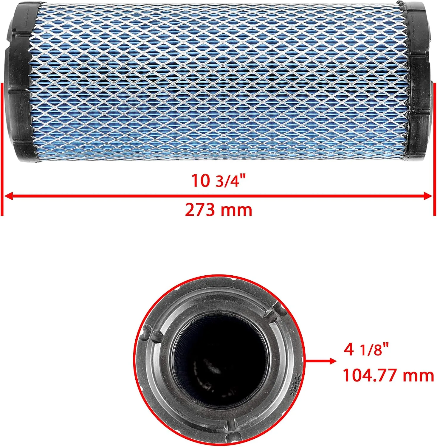 Caltric Air Filter 7082087 7081811 for Polaris Ranger image 2