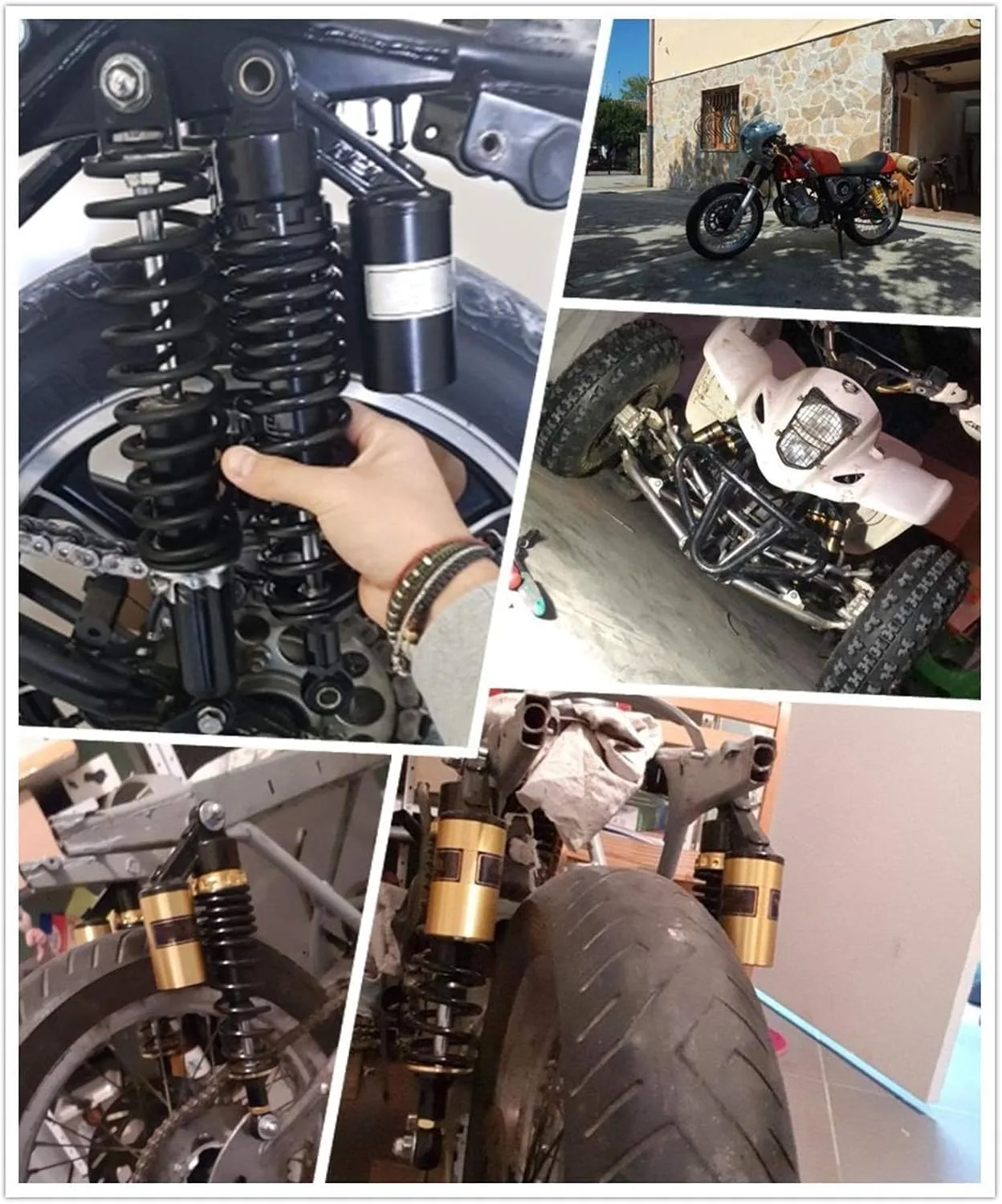 DRGKJFGDNJTRDD 340 mm Adjustable Motorcycle Shock Absorbers y-u-12087 image 4