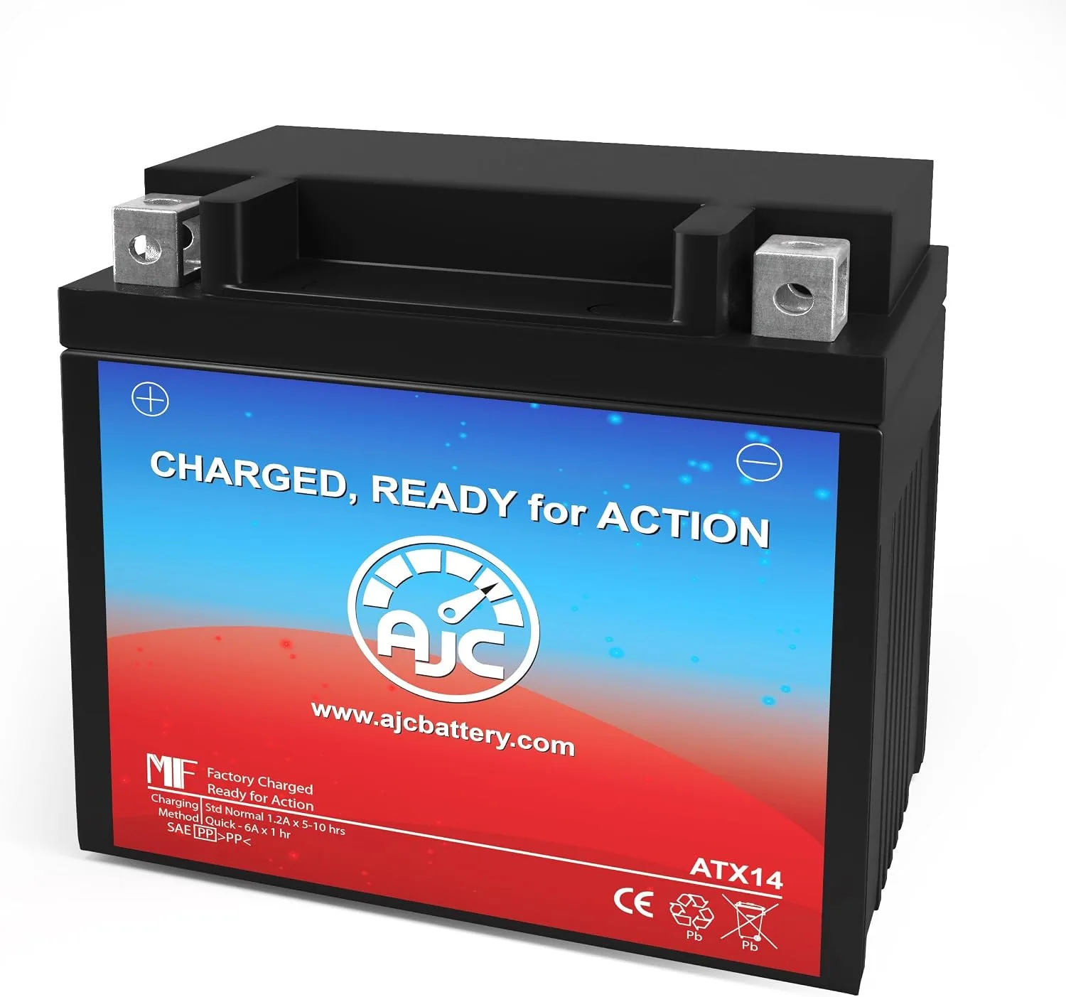 AJC 12V AGM Battery for Honda MUV700 Big Red UTV 2008-2013