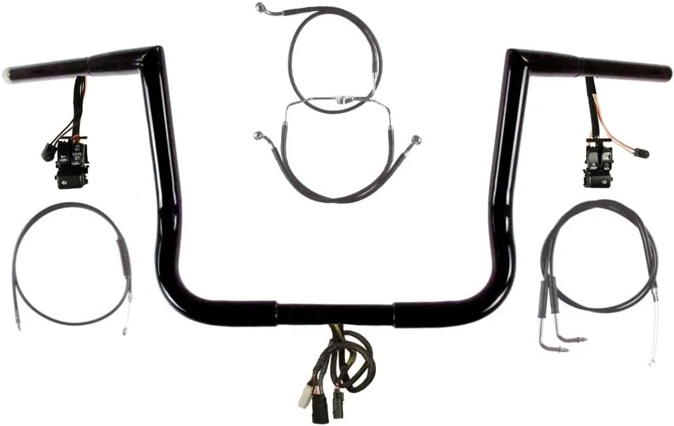 2006 Harley Street Glide 12-Inch Prewired Ape Hanger Handlebar Kit