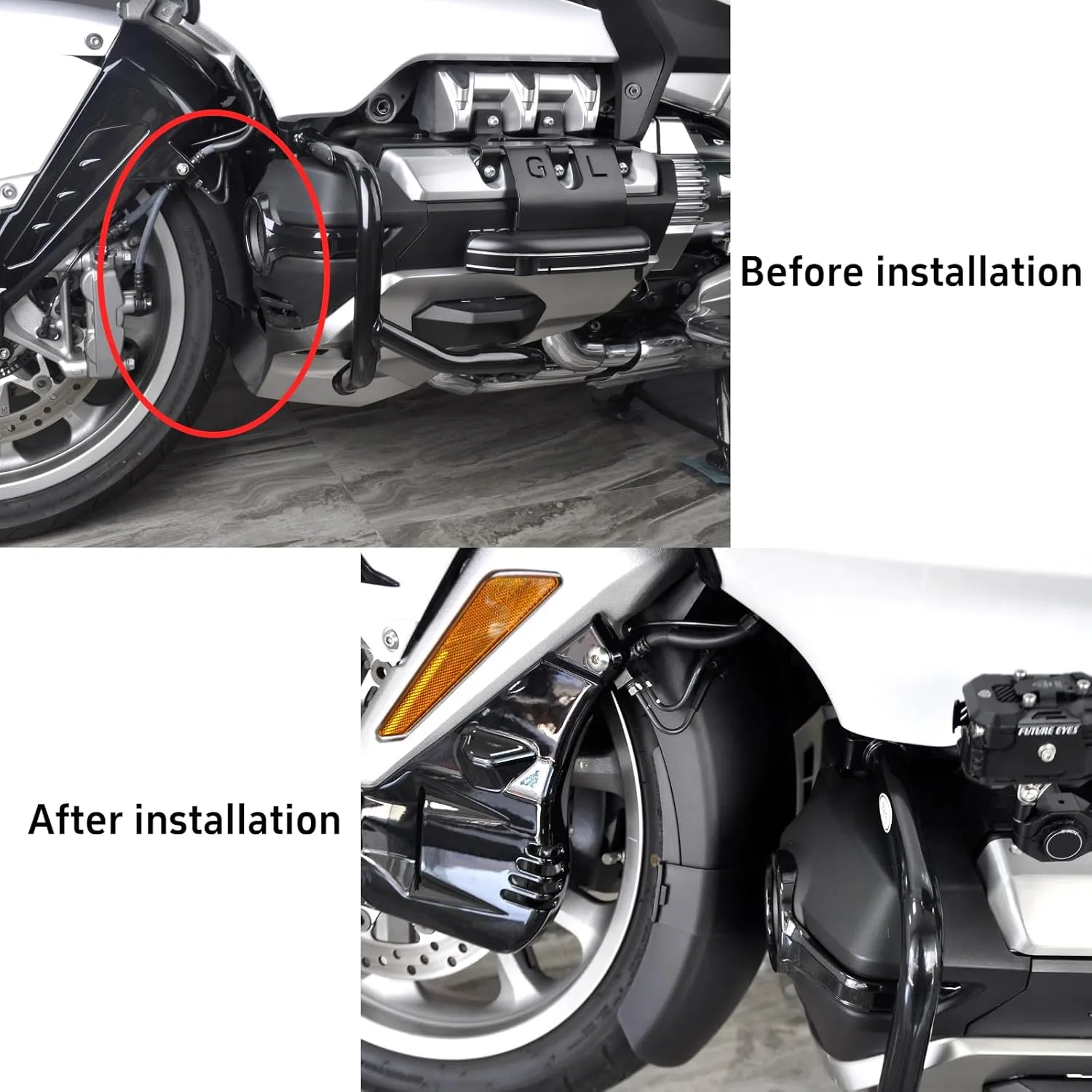 PANICAL Front Fender Extension DS20200810 A for Honda Goldwing GL1800 F6B image 2