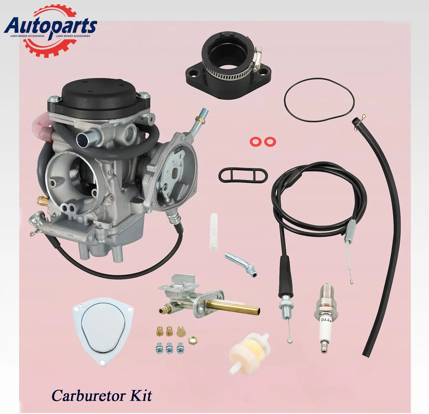 Autoparts Carburetor Kit YLF8-043802 for Yamaha Big Bear, Bruin, Grizzly, Kodiak and Wolverine image 2