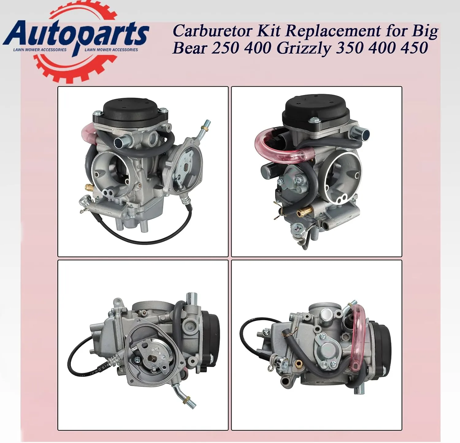 Autoparts Carburetor Kit YLF8-043802 for Yamaha Big Bear, Bruin, Grizzly, Kodiak and Wolverine image 3