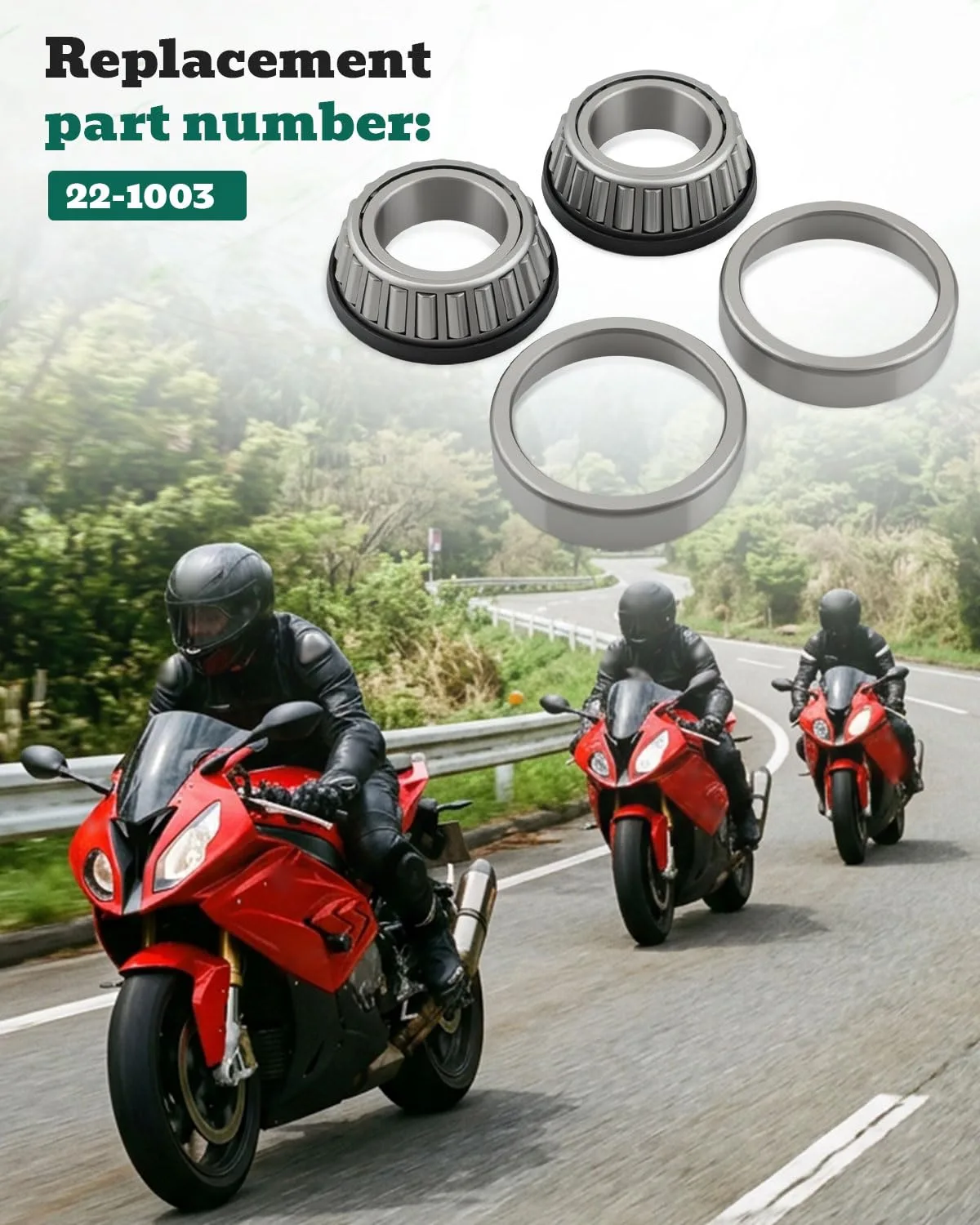 Vudajuley 22-1003 Steering Bearing Kit image 4