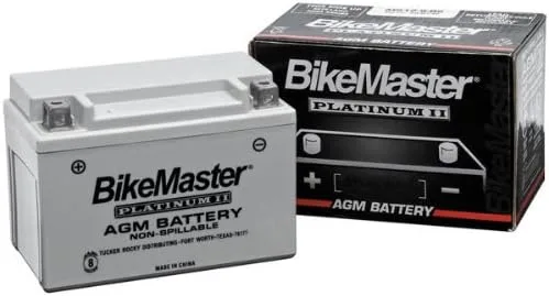 BikeMaster AGM Platinum II Motorcycle Battery – YTX20L-BS Equivalent
