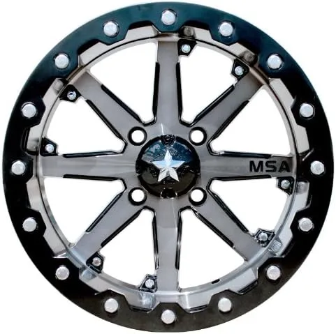 MSA M21 15x7 ATV Wheels and 34x10.5-15 Tires Bundle image 2