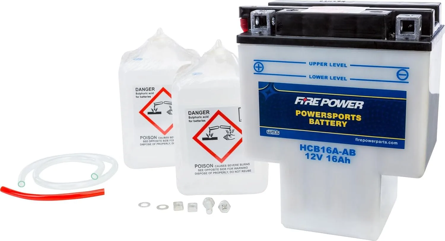 WPS HCB16A-AB 12V Conventional Motorcycle Battery