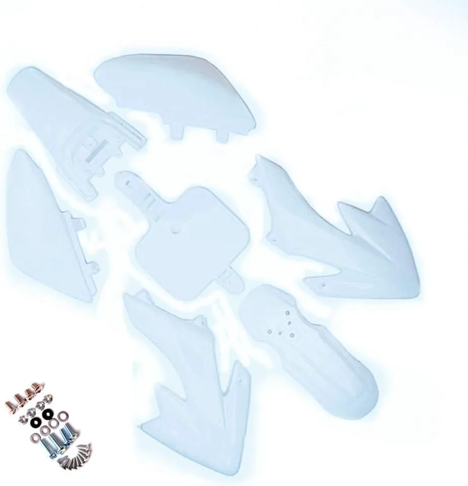 ZTDZZH HY-1 White CRF50 XR50 Plastic Body Fender Kit