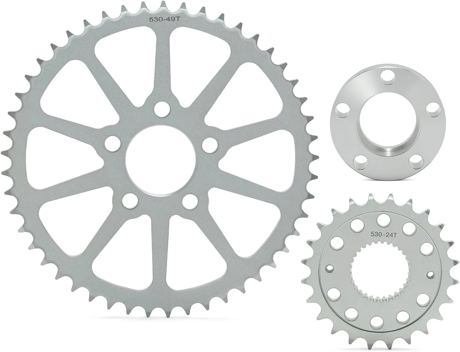 TOFR Harley Softail/Dyna Front & Rear Sprocket Conversion Kit HD-CDK-009-SIL@#2024 image 2