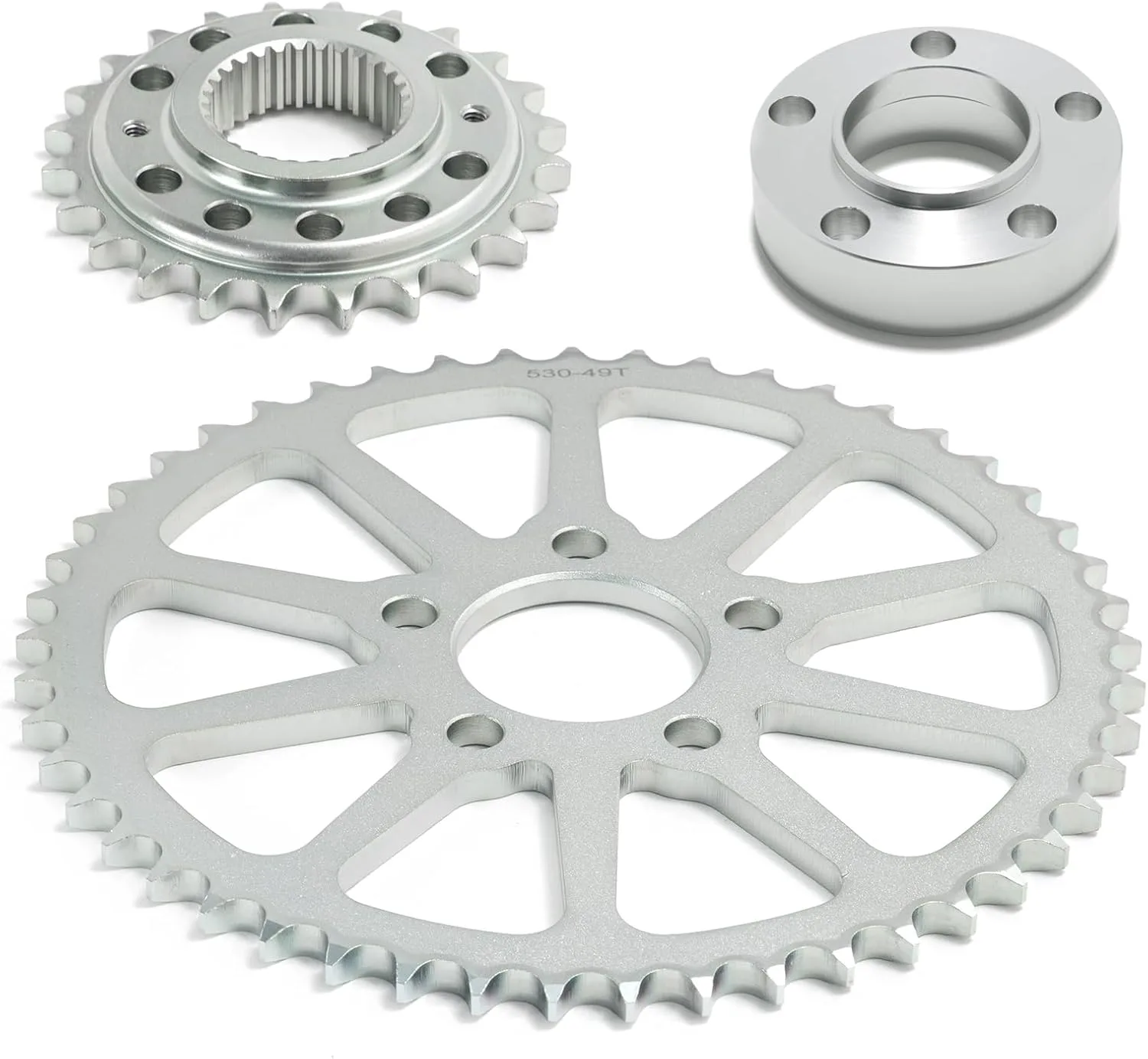 TOFR Harley Softail/Dyna Front & Rear Sprocket Conversion Kit HD-CDK-009-SIL@#2024