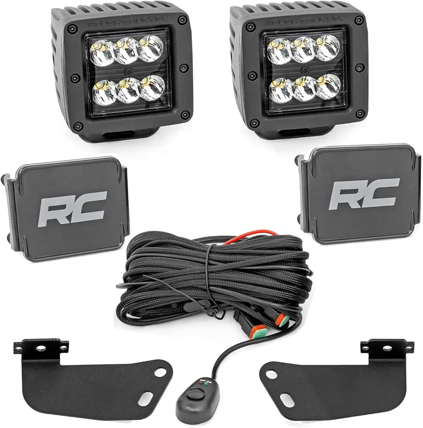 Rough Country 93217 Dual 2-Inch LED Cube Light Kit for Segway UT6/UT10-4
